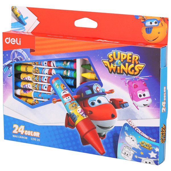 Bút sáp 24 màu C21020 (Deli)